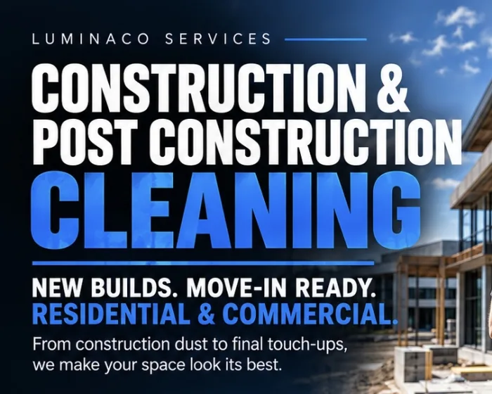 Construction and post-construction window cleaning for new builds, residential and commercial